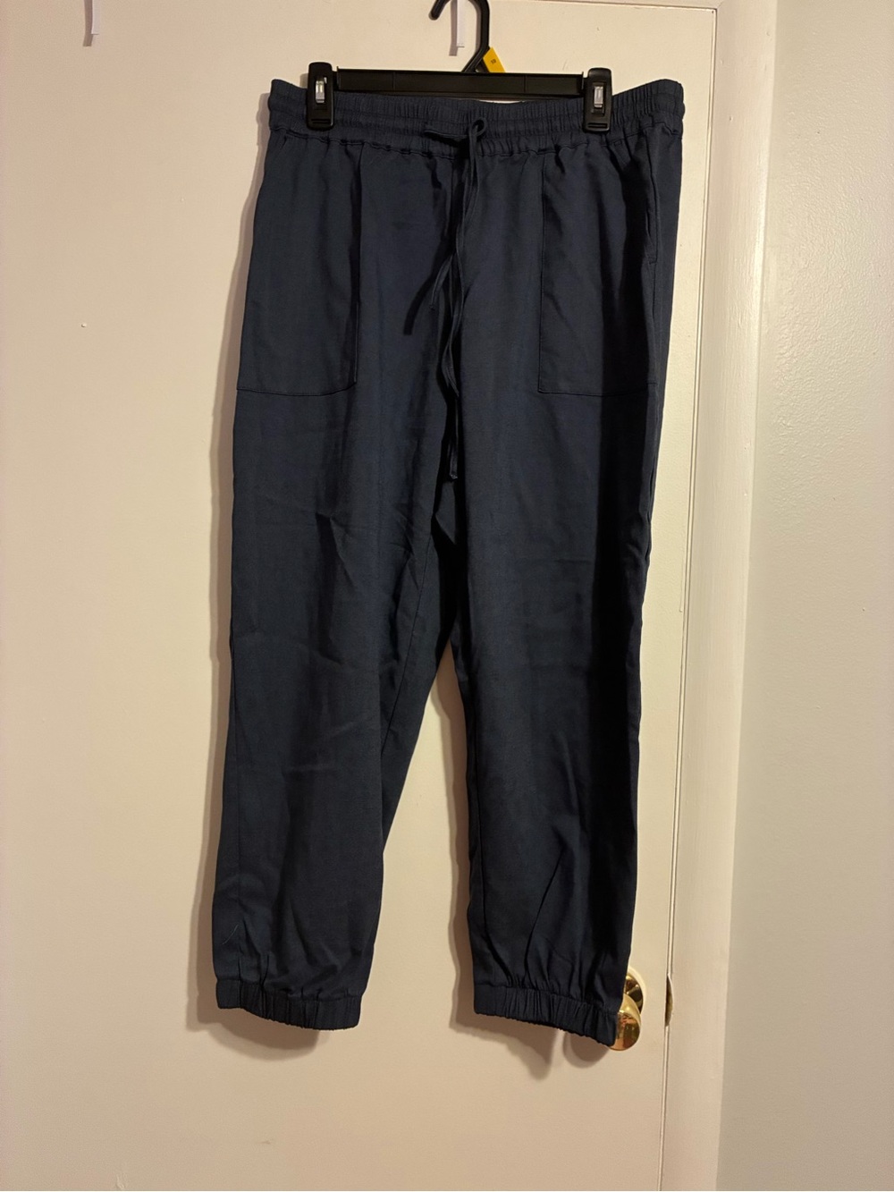 Alara Navy Blue Drawstring Jogger Pants